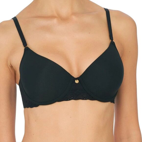 Natori Bliss Perfection Contour Stretch Underwire Bra - Black 36D - Picture 1 of 7